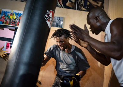 ATTOH QUARSHIE BOXING GYM ACCRA | GHANAISCHER WELTERGEWICHTSMEISTER GEORGE "RED TIGER" ASHIE